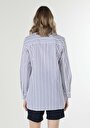 thumb-Afficher les détails de Chemise À Manches Longues Bleu Regular Fit   Femme
