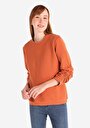 thumb-Afficher les détails de T-shirt À Manches Longues Marron Regular Fit  Femme