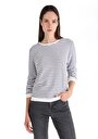 thumb-Afficher les détails de T-shirt À Manches Longues Blanc Regular Fit  Femme