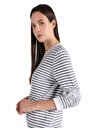 thumb-Afficher les détails de T-shirt À Manches Longues Blanc Regular Fit  Femme
