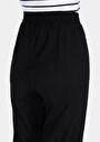 thumb-Afficher les détails de Pantalon Noir Straight Leg High Rise En Sergé Regular Fit Femme