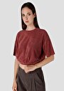 thumb-Afficher les détails de T-shirt À Manches Courtes Rouge Regular Fit  Femme