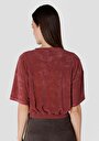 thumb-Afficher les détails de T-shirt À Manches Courtes Rouge Regular Fit  Femme
