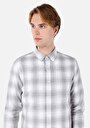 thumb-Afficher les détails de Chemise À Manches Longues Gris Slim Fit   Homme