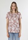 thumb-Afficher les détails de T-shirt À Manches Courtes Rose Regular Fit  Femme
