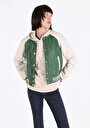 thumb-Afficher les détails de Veste Pu Vert   Regular Fit Femme