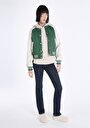 thumb-Afficher les détails de Veste Pu Vert   Regular Fit Femme