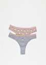thumb-Afficher les détails de Sous-vêtements Multicolou Comfort Fit  Femme