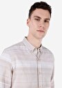 thumb-Afficher les détails de Chemise À Manches Longues Beige Regular Fit   Homme