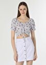 thumb-Afficher les détails de T-shirt À Manches Courtes Blanc Slim Fit  Femme