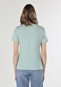thumb-Afficher les détails de T-shirt À Manches Courtes Vert Regular Fit  Femme
