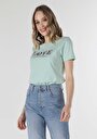 thumb-Afficher les détails de T-shirt À Manches Courtes Vert Regular Fit  Femme