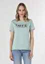thumb-Afficher les détails de T-shirt À Manches Courtes Vert Regular Fit  Femme