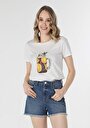 thumb-Afficher les détails de T-shirt À Manches Courtes Blanc Regular Fit  Femme