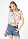 thumb-Afficher les détails de T-shirt À Manches Courtes Multicolou Regular Fit  Femme