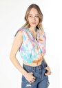 thumb-Afficher les détails de T-shirt À Manches Courtes Multicolou Regular Fit  Femme