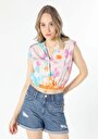thumb-Afficher les détails de T-shirt À Manches Courtes Multicolou Regular Fit  Femme