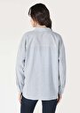 thumb-Afficher les détails de Chemise À Manches Longues Bleu Relaxed Fit   Femme