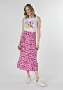 thumb-Afficher les détails de Jupe Rose Midi    Femme