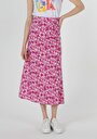 thumb-Afficher les détails de Jupe Rose Midi    Femme