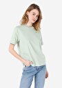 thumb-Afficher les détails de T-shirt À Manches Courtes Vert Regular Fit  Femme