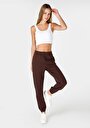 thumb-Afficher les détails de Pantalon De Survêtement Marron Regular Fit Femme
