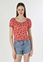 thumb-Afficher les détails de T-shirt À Manches Courtes Corail Slim Fit  Femme