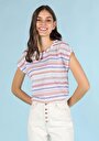 thumb-Afficher les détails de T-shirt À Manches Courtes Multicolou Regular Fit  Femme