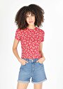 thumb-Afficher les détails de T-shirt À Manches Courtes Corail Slim Fit  Femme