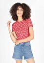 thumb-Afficher les détails de T-shirt À Manches Courtes Corail Slim Fit  Femme