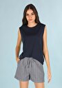 thumb-Afficher les détails de Athlète Marine Regular Fit Femme