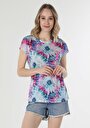 thumb-Afficher les détails de T-shirt À Manches Courtes Multicolou Regular Fit  Femme