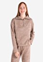 thumb-Afficher les détails de T-shirt À Manches Longues Marron Regular Fit  Femme
