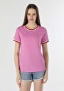 thumb-Afficher les détails de T-shirt À Manches Courtes Rose Regular Fit  Femme