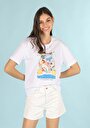 thumb-Afficher les détails de T-shirt À Manches Courtes Blanc Comfort Fit  Femme