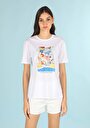 thumb-Afficher les détails de T-shirt À Manches Courtes Blanc Comfort Fit  Femme