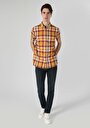 thumb-Afficher les détails de Chemise À Manches Courtes Multicolou Plaid Regular Fit Homme