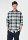 thumb-Afficher les détails de Chemise À Manches Longues Vert Regular Fit   Homme