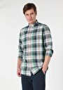 thumb-Afficher les détails de Chemise À Manches Longues Vert Regular Fit   Homme