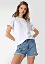 thumb-Afficher les détails de T-shirt À Manches Courtes Blanc Regular Fit  Femme