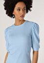 thumb-Afficher les détails de T-shirt À Manches Courtes Bleu Regular Fit  Femme