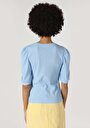 thumb-Afficher les détails de T-shirt À Manches Courtes Bleu Regular Fit  Femme