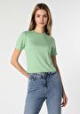 thumb-Afficher les détails de T-shirt À Manches Courtes Vert Slim Fit  Femme