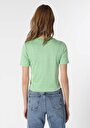 thumb-Afficher les détails de T-shirt À Manches Courtes Vert Slim Fit  Femme