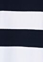 thumb-Afficher les détails de T-shirt À Manches Courtes Marine Regular Fit Rayé Femme