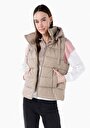 thumb-Afficher les détails de Gilet Beige Regular Fit Femme