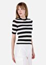 thumb-Afficher les détails de Tricot Noir Slim Fit  Femme