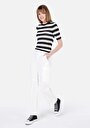 thumb-Afficher les détails de Tricot Noir Slim Fit  Femme