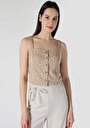 thumb-Afficher les détails de Athlète Beige Slim Fit Femme