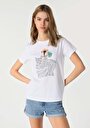 thumb-Afficher les détails de T-shirt À Manches Courtes Blanc Regular Fit  Femme